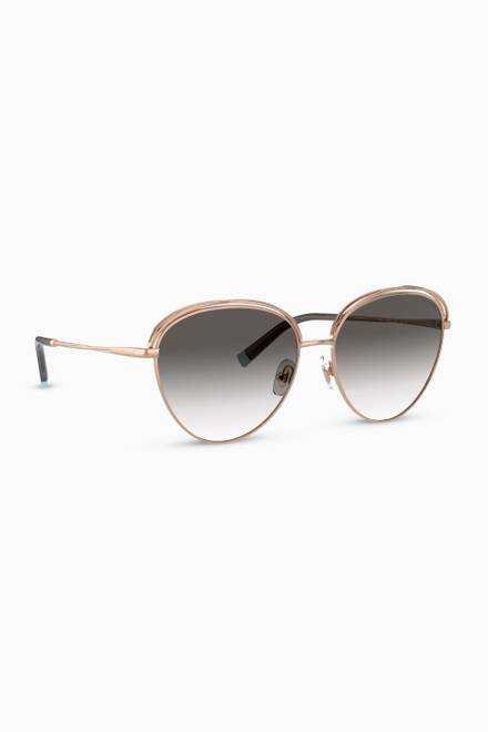 hover state of Butterfly Sunglasses in Metal   