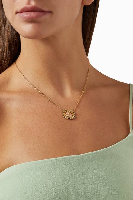 hover state of Farfasha Giardino Necklace in 18kt Yellow Gold   