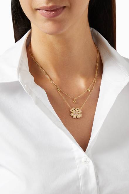 hover state of Farfasha Giardino Necklace in 18kt Yellow Gold