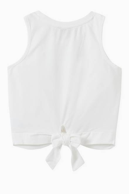 hover state of Wrap Tie Back Top in Cotton Jersey