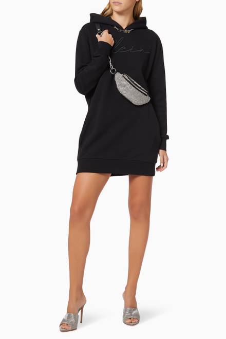 hover state of Leisurewear Hoodie Dress in Cotton  