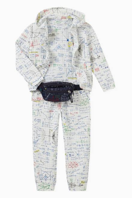 hover state of Back to School Jogging Pants in Algebra Print Jersey
