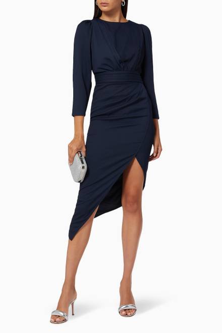 hover state of Joana Ruched Dress    