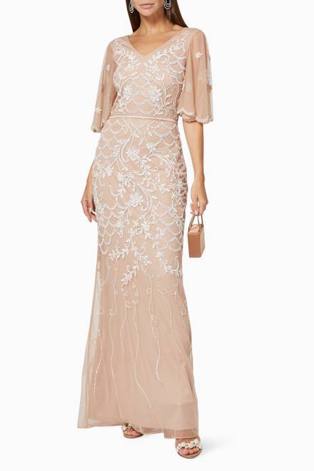 hover state of Sequin Embellished Gown in Tulle