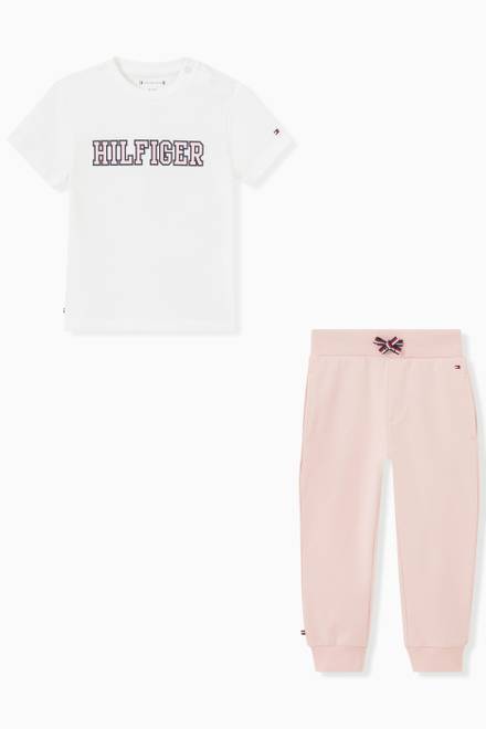 hover state of T-shirt & Sweatpants Gift Set in Cotton Terry    