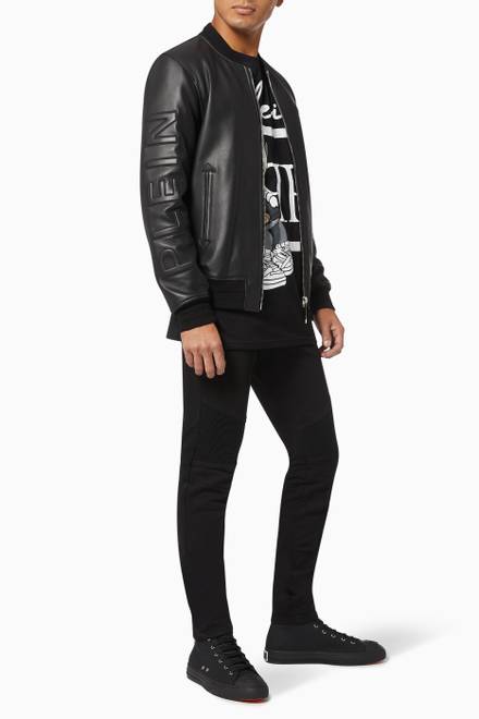 hover state of Biker Jacket in Leather   