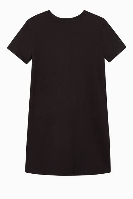 hover state of Logo T-shirt Dress in Stretch Jersey    