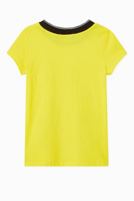 hover state of Slim Logo Collar T-shirt in Organic Cotton Jersey  