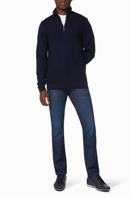 hover state of Madan Sweater in Virgin Wool & Cotton   