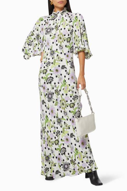 hover state of Florence Maxi Dress in Crêpe   