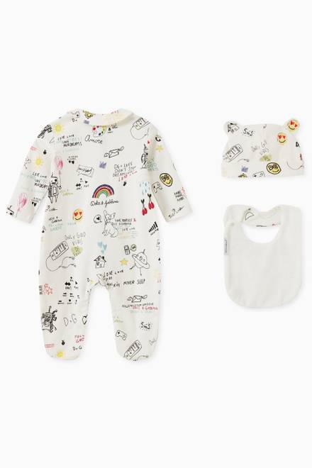hover state of DG Sweet Future 3-piece Gift Set in Cotton Jersey  
