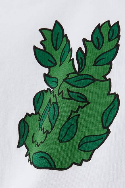 hover state of Peace Leaf T-shirt in Organic Cotton Jersey     