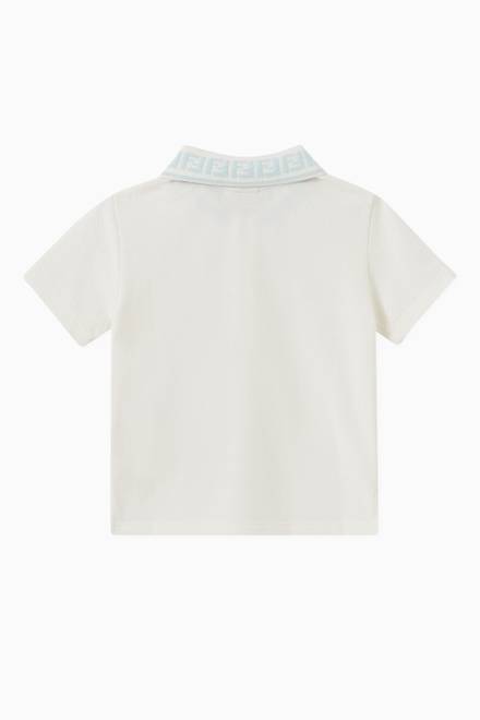 hover state of FF Collar Polo T-shirt in Cotton  