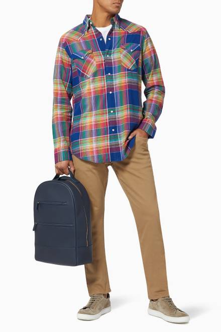 hover state of Classic Fit Western Shirt in Madras    