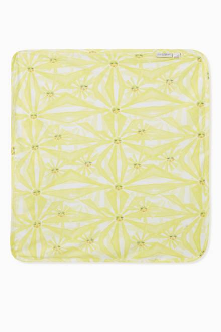 hover state of Sunshine Print Blanket in Cotton   