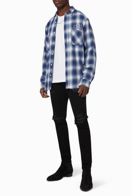 hover state of Vertical Logo Shirt in Plaid Flannel   