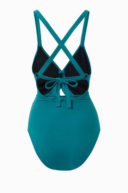 hover state of Olivia Ruched One Piece Swimsuit   