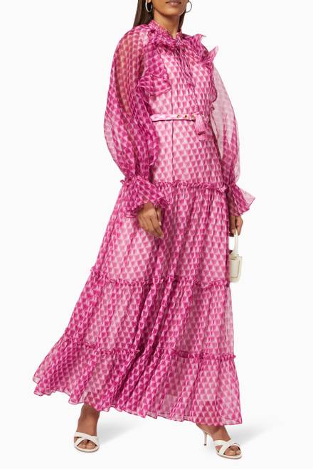 hover state of Raquel Tiered Maxi Dress in Chiffon    