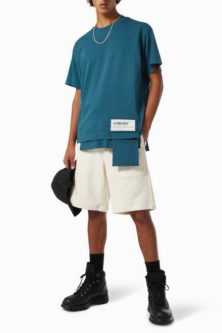 hover state of Waist Pocket T-shirt in Cotton Jersey     