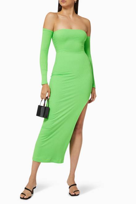 hover state of Off-shoulder Dress in ECOVERO™    