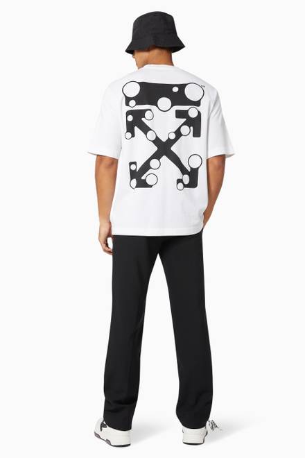 hover state of Bubble Arrows Slim T-shirt in Cotton Jersey