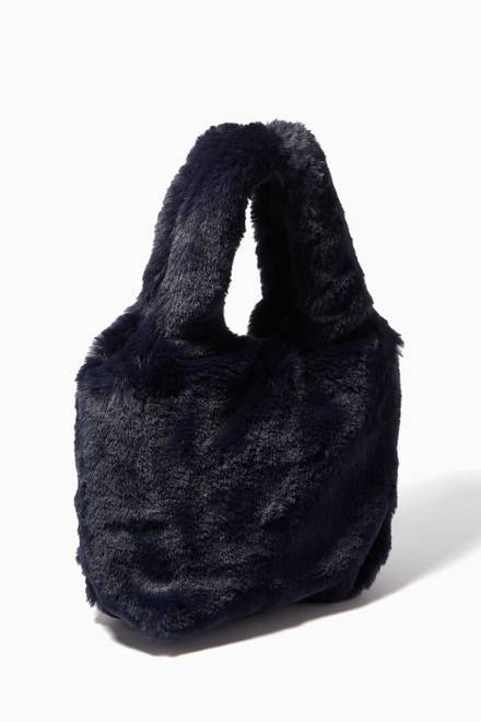 hover state of Fluffy Tote Bag in Faux Fur 