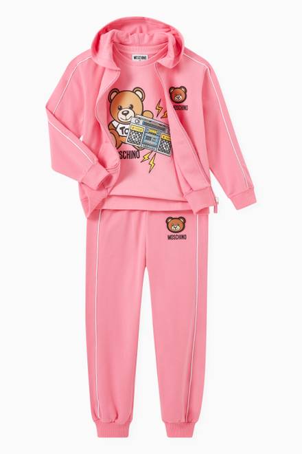 hover state of Teddy Patch Tracksuit Set in Cotton   