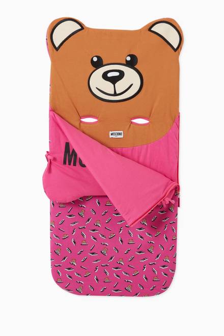 hover state of Teddy Bear with Pillow Sleeping Bag in Cotton 