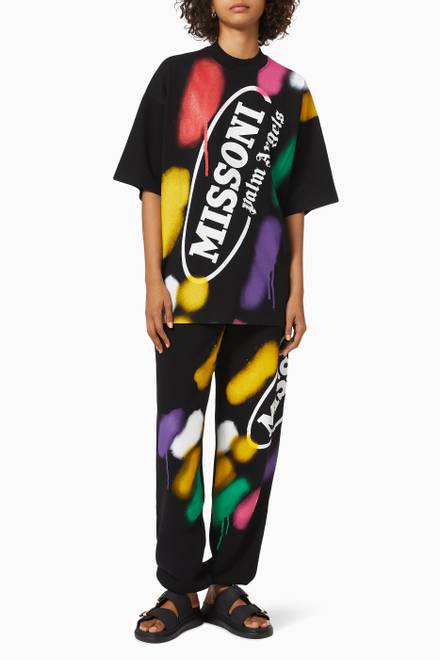 hover state of x Missoni Sport Oversized T-shirt in Cotton Jersey      