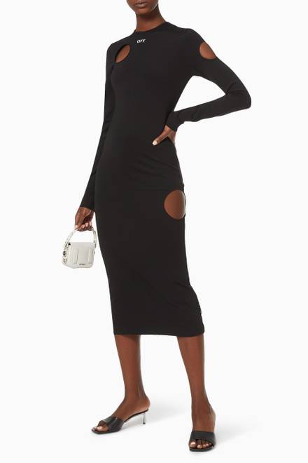 hover state of Meteor Dress in Stretch Nylon Blend 