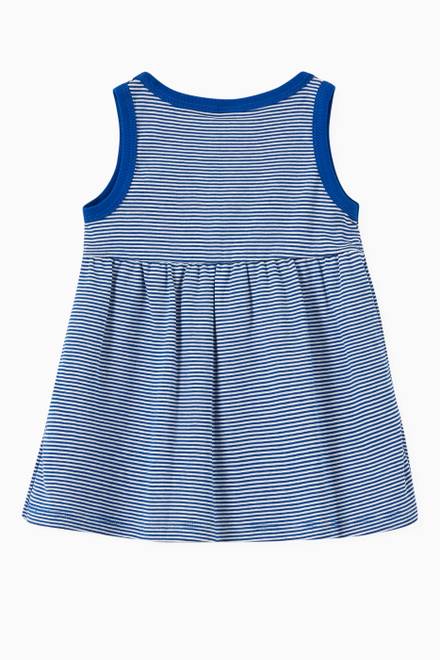 hover state of Stripy Ribbed Dress in Cotton