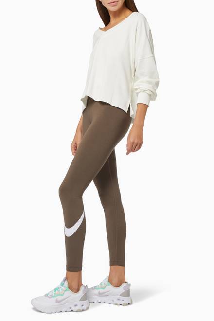 hover state of Sportswear Essential Mid-Rise Swoosh Leggings