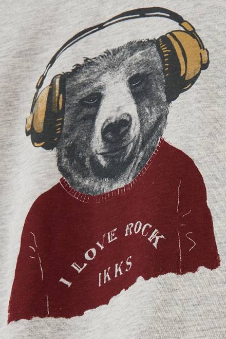 hover state of Bear T-shirt in Marl  