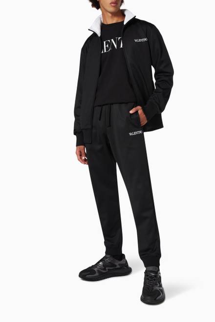 hover state of Valentino Embroidered Sweatpants in Cotton Jersey 