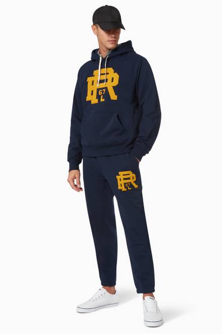 hover state of Logo Sweatpants in Cotton Blend Fleece   