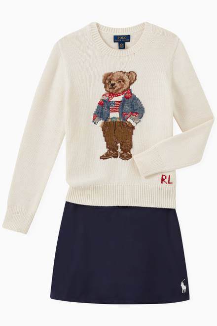 hover state of Polo Bear Bandana Sweater in Cotton Knit