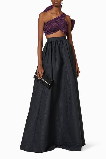hover state of Flared Maxi Skirt 