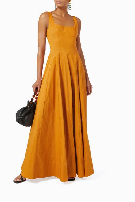 hover state of Wells Maxi Dress in Cotton Poplin   