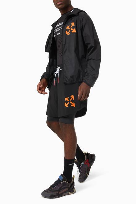 hover state of Active Double Layer Shorts in Technical Jersey  