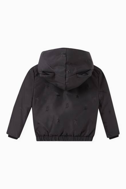 hover state of Down-filled Jacket in Star & Monogram Motif Nylon   