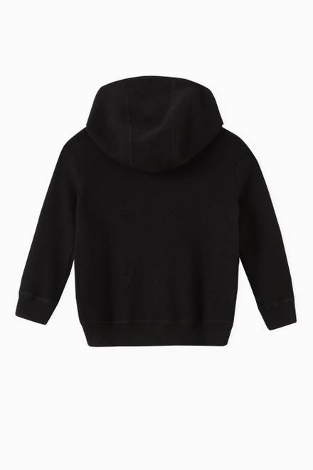 hover state of Thomas Bear Motif Hooded Top in Cashmere     