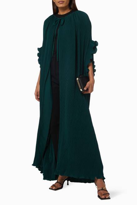 hover state of Pleated Ruffle Cape  