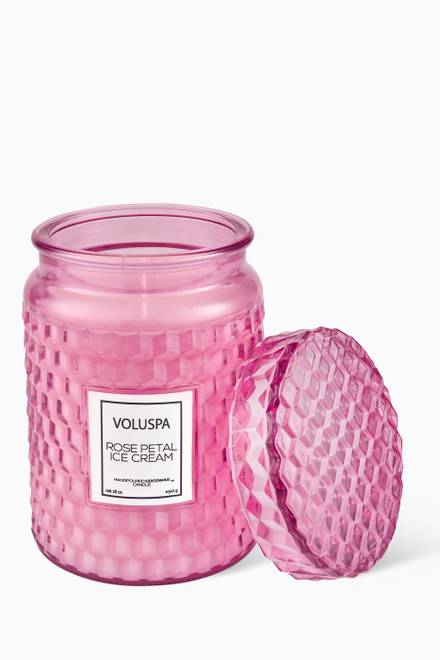 hover state of Rose Petal Ice Cream Large Jar Candle, 510g