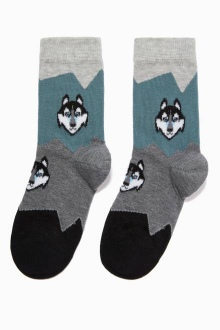hover state of Husky Socks in Knit    