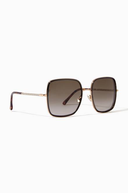 hover state of Jayla Square Sunglasses in Metal   