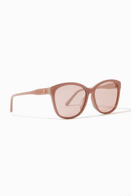 hover state of Lidie D-frame Sunglasses in Acetate       