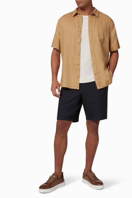 hover state of Short Sleeve Shirt in Linen  