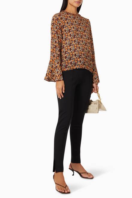 hover state of Yasolima 7/8 Top in Floral Viscose  