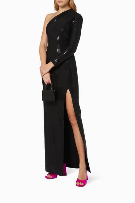 hover state of Manroe Maxi Dress in Sequin Knit  
