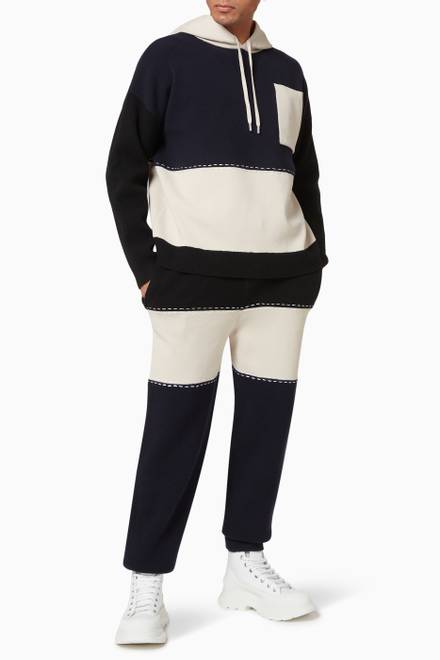 hover state of Hooded Sweater in Merino Wool